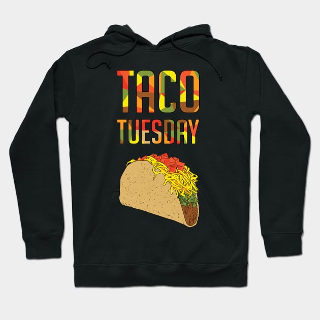 Taco Tuesday Food Lover Hoodie by polliadesign